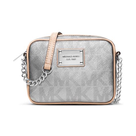 michael kors silver hologram bag|silver crossbody bag.